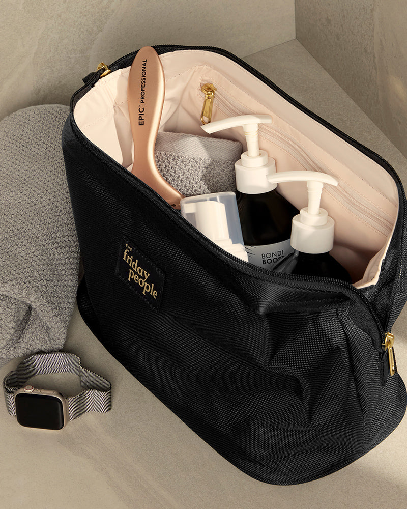 It&#39;s Friday Toiletries Bag - Black