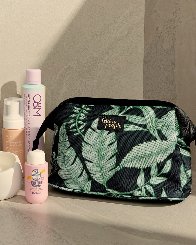 It&#39;s Friday Toiletries Bag - Vintage Palms