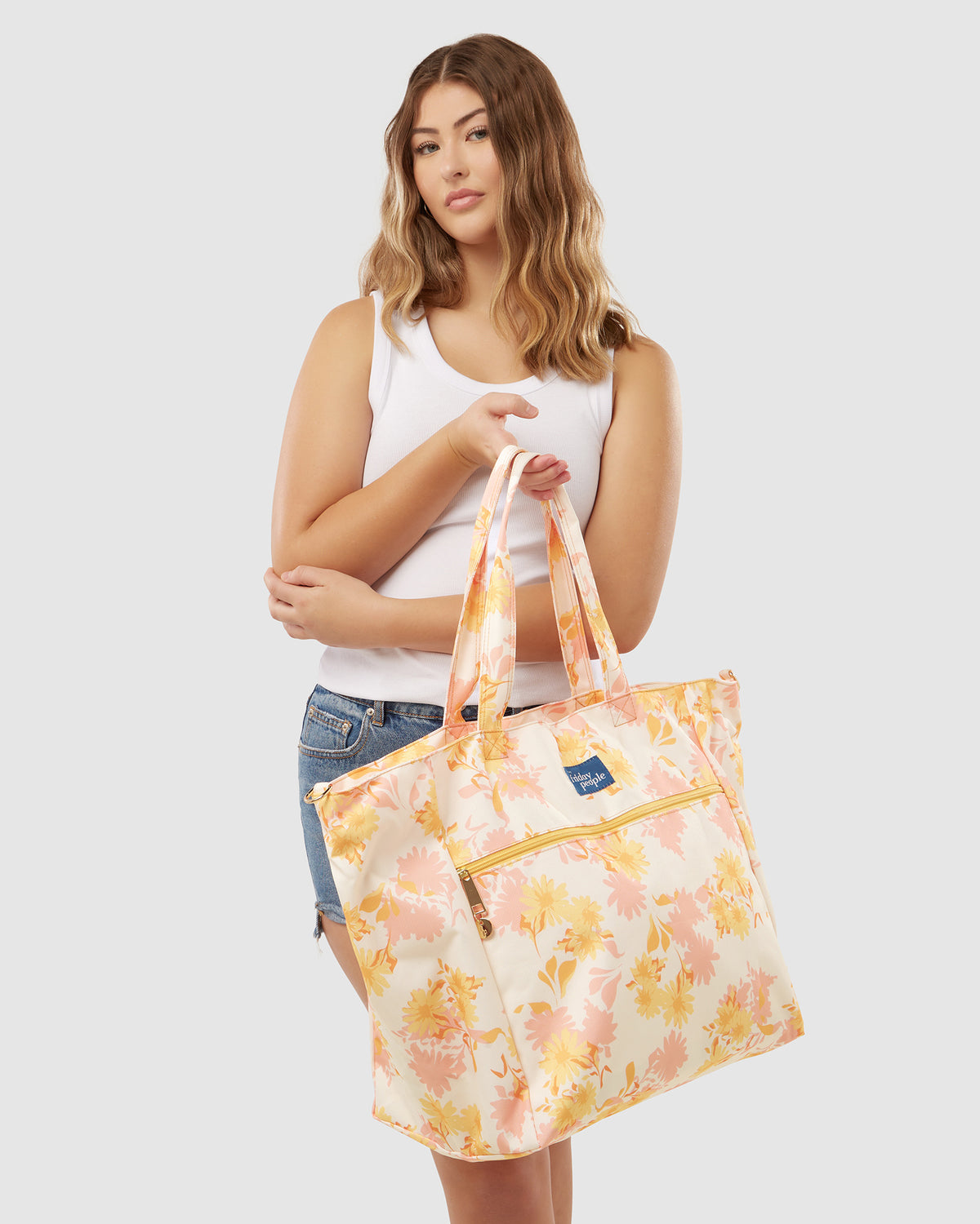 Carryall tote (XL) - Summer daisies