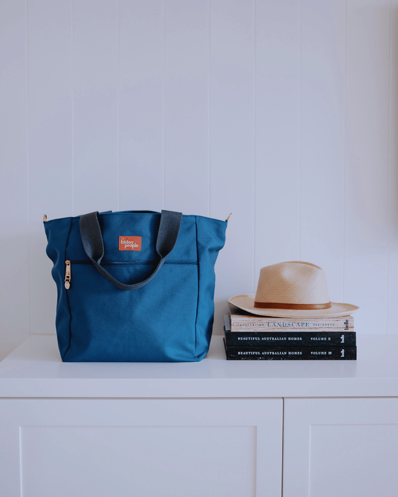 Carryall tote (L) - Indigo