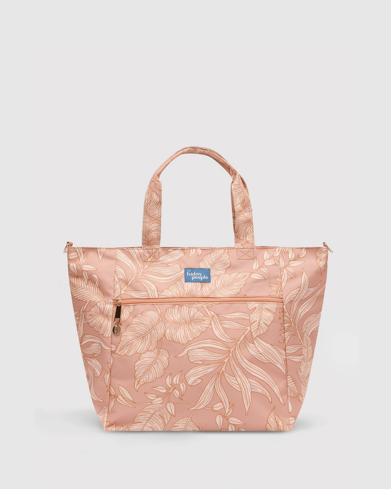 Carryall Tote (L) - Vintage Palms - Palm Springs