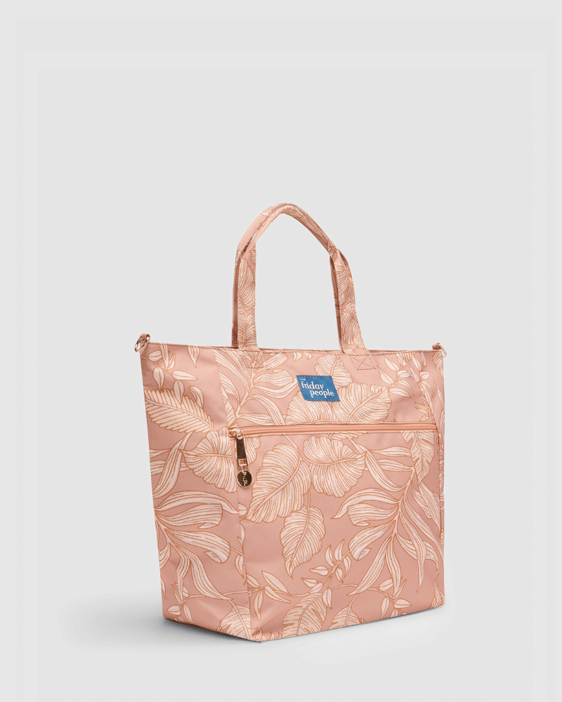 Carryall Tote (L) - Vintage Palms - Palm Springs