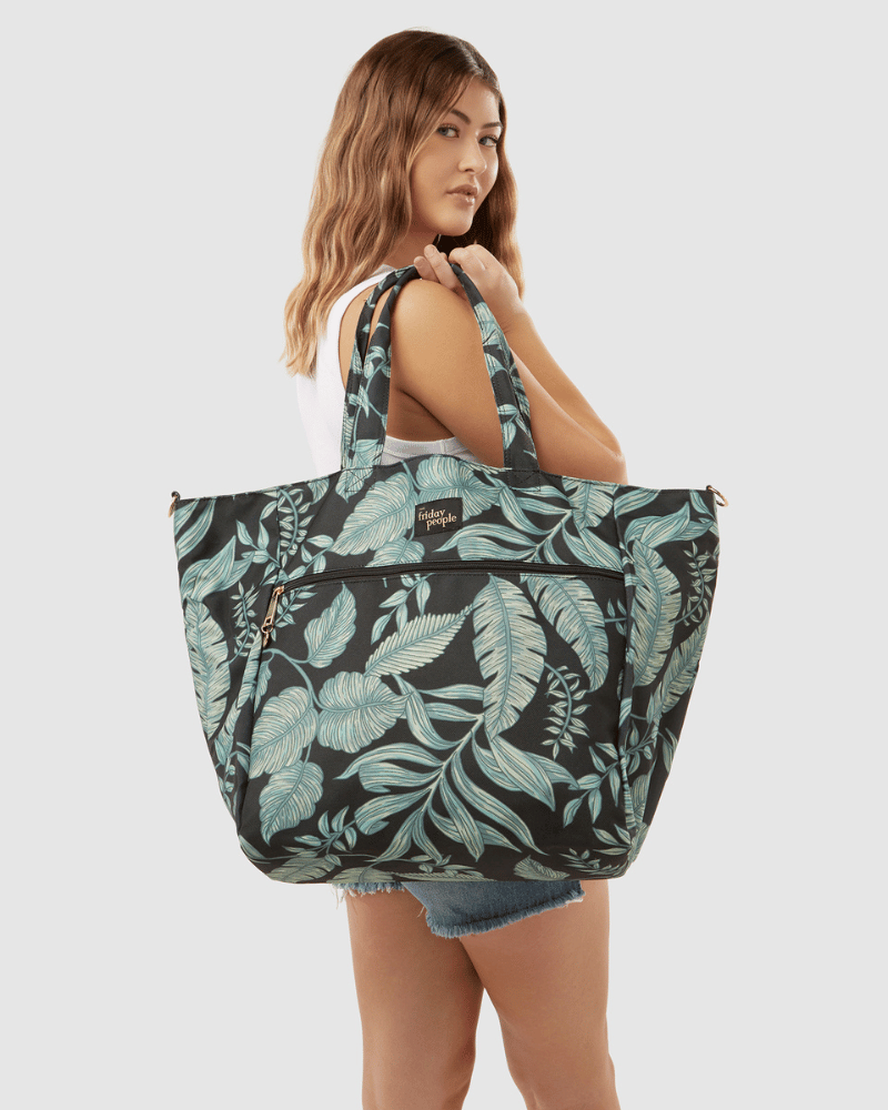 Carryall Tote (XL) - Vintage Palms - Monterey