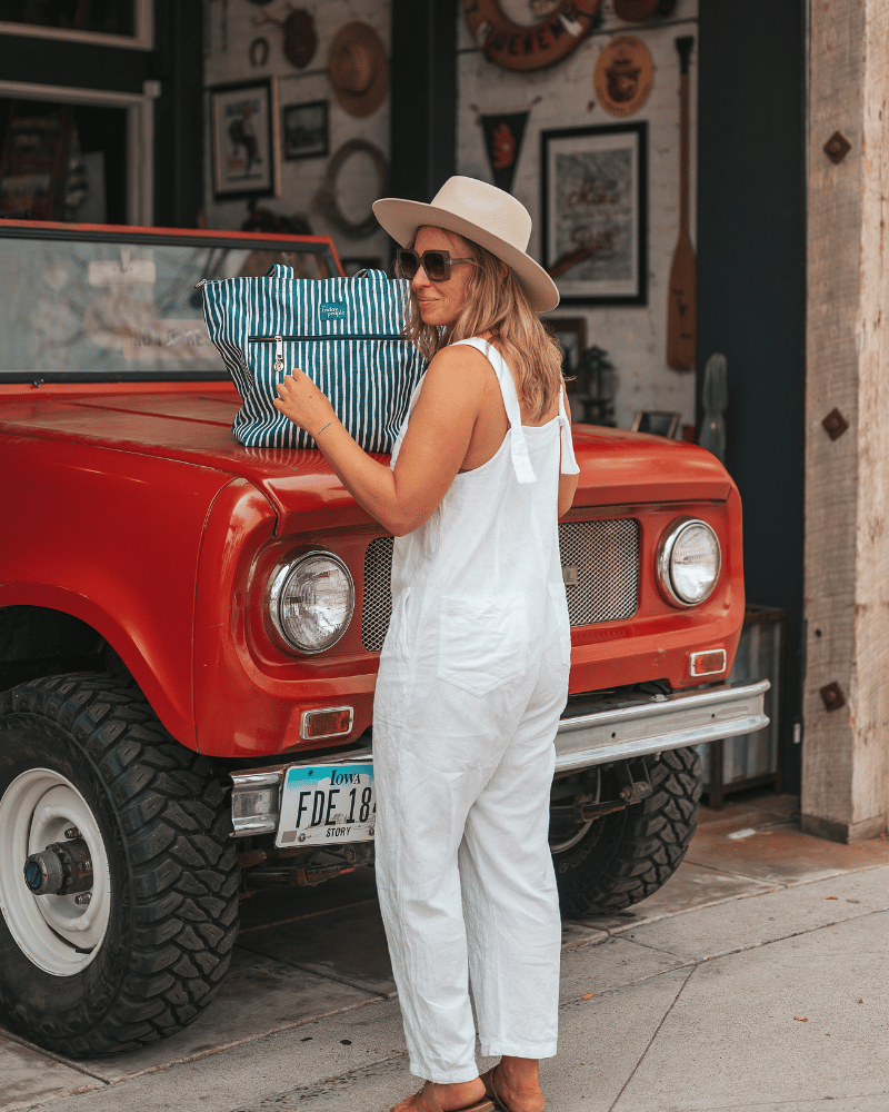 Carryall tote (L) - Pacific stripe