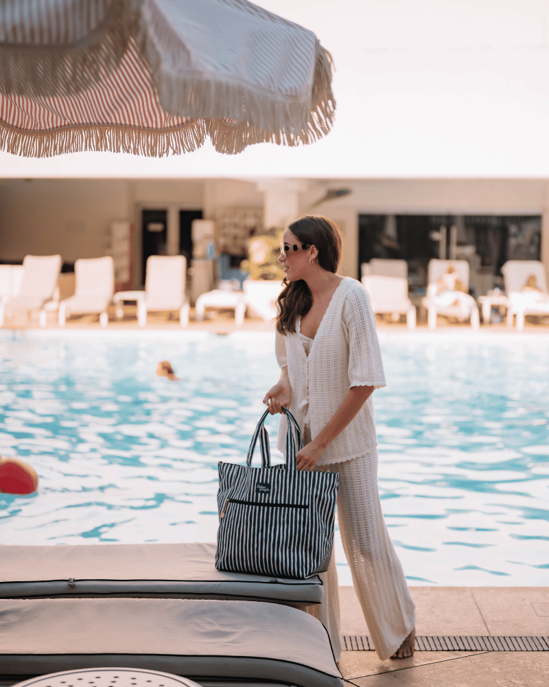 Carryall tote (L) - Pacific stripe