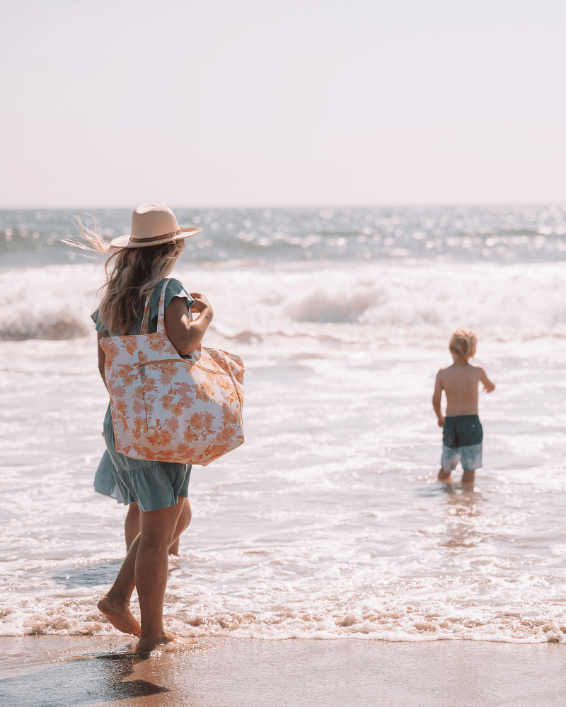 Carryall tote (XL) - Summer daisies