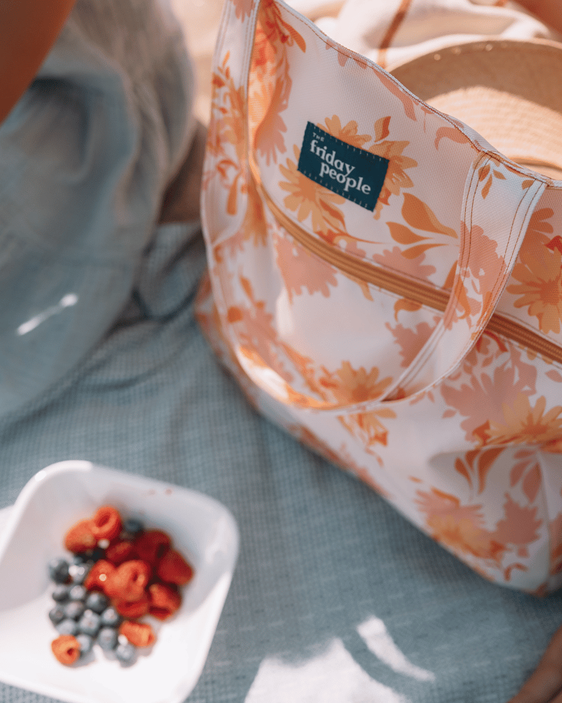 Carryall tote (XL) - Summer daisies