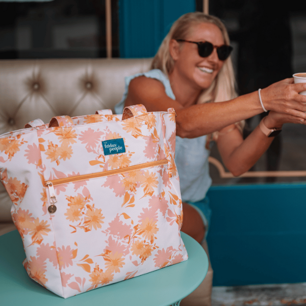 Carryall tote (L) - Summer daisies